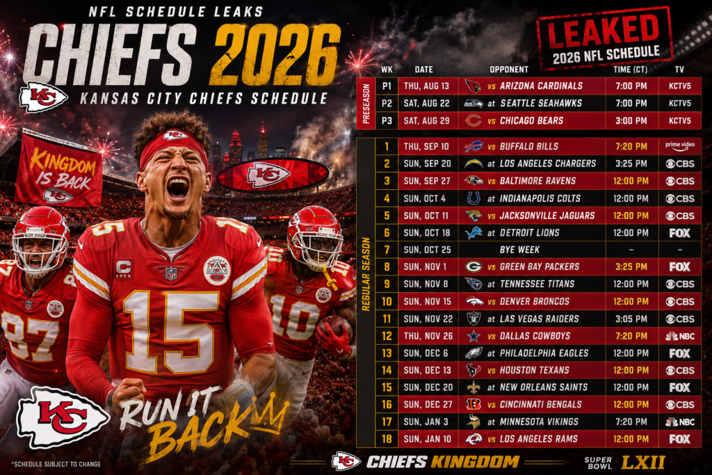 NFL 2026 schedule